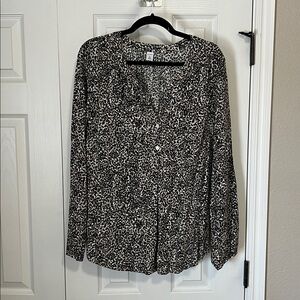 Old Navy Animal Print Blouse